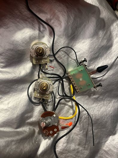 Jackson esp fender 3 way switch Wiring Harness humbucker 2 volume tone 3 way switch electric guitar parts accessories