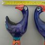 CANDLESTICKS - Pair of 'Splashy Bird' - New Zealand Image 7