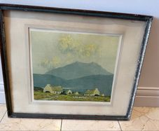 Signed Paul Henry "Evening on Killary Bay" Photolithograph print