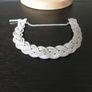 Woven .925 Silver Necklace & Bracelet Set, 74g Image 4