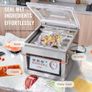 Chamber Vacuum Sealer, 320W Sealing Power, Vacuum Packing Machine for Wet Foods Image 5