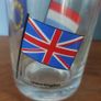 Fabulous Rare Set of Three Boyne Valley Honey EU Flags Glasses:  Belgium/Italy, Spain/Ireland and Luxembourg/United Kingdom Image 10