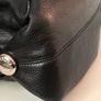 Vintage Bally black pebbled leather top handle bag Image 8