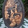 2 X 15 Inch Bretby Pottery Art Deco Japanese Wall Plaques Image 9