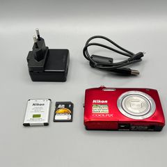 Nikon Coolpix S2800 Digital Compact Camera 20MP 5x Zoom HD VideoRed - Full Kit