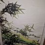 Japanese Bamboo art painted hanging scroll Image 3