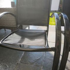 garden chairs and table