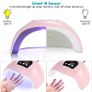 UV LED Nail Lamp,54W Nail Dryer for Gel Polish Auto Sensor LED Nail Dryer Lamp with 3 Timer Setting for Manicure/Pedicure, Home and Salon Image 3