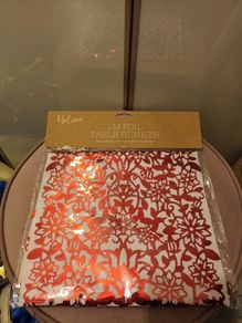 Christmas foil table runner
