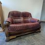 two seater leather couch Image 4