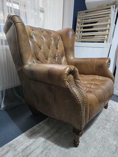 Classic Chesterfield Wingback Armchair