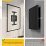 0.77" Ultra Slim TV Wall Bracket for 37-75 Inch TVs, Heavy Duty Full Moiton TV Wall Mount Up to 65kg, Swivel & Tilt TV Bracket for Flat/Curve Screens, Max VESA 400x400mm Image 5