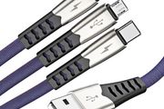 New 1.2m Premium Fast 3 in 1 for iPhone Type C Micro USB Cable Charger #912