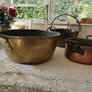 Very old antique pots 2 Brass / 1 copper Image 8