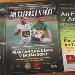 GAA Offaly hurling and football club match programmes