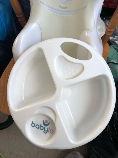 Baby bath support and top 'n tail bowl