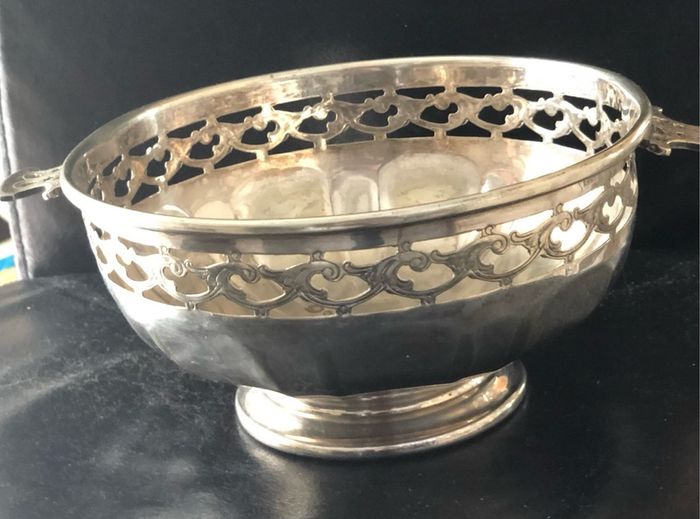 silver plated fruit bowl