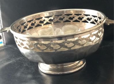silver plated fruit bowl