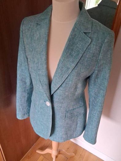 hobbs green mirabel linen blazer Size 10
