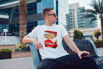 Smoked fries cool funny men's t-shirt tee top shirt great gift present idea