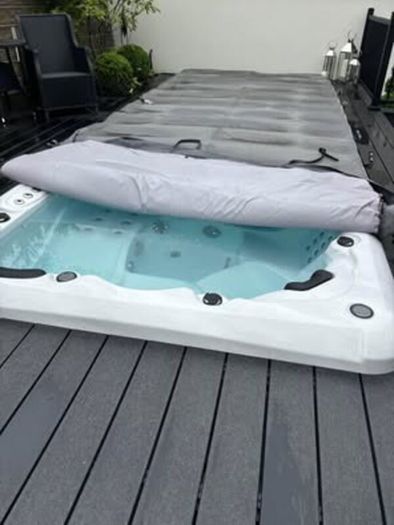 Swim Spa and Integrated Hot Tub