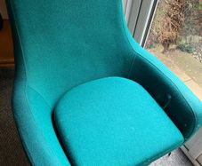 Blu Dot "Field" Lounge Chair Designer Modern Armchair Charcoal/Black