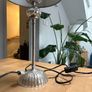 Silvery bedside lamp Image 4