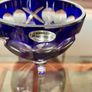 Pretty Cobalt Blue Crystal Retro Sugar or Trinket Bowl Image 9