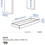Ikea dressing table MALM, white, 120x41 cm Image 10