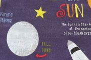 Single duvet and matching fitted sheet Space Moon
