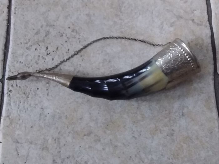 Russian ( Soviet ) Horn Drinking Cup with Duck Shaped Head