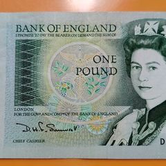 Bank of England One Pound Unc banknote Queen Elizabeth II
