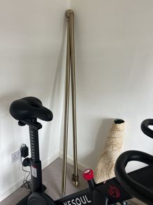 Curtain pole and brackets