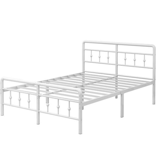 King Size Bed Frame with Victorian Headboard and Footboard