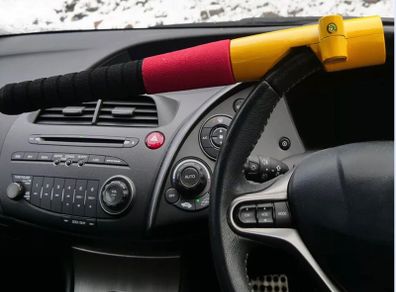 Steering Wheel Lock Heavy Duty Baseball Bat Anti Theft Car Van Vehicle Security
