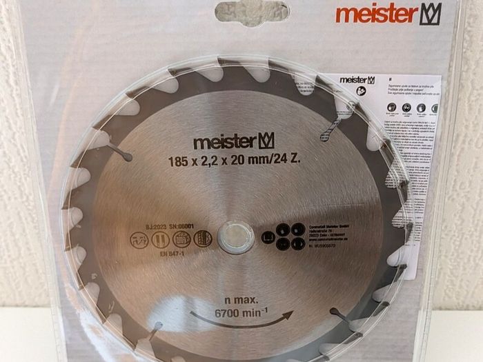 Circular Saw Challenge Xtreme 1300W  with Laser + Brand New Meister 185mm Blade