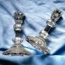 Vintage Pair Galway Crystal Candlesticks Image 8