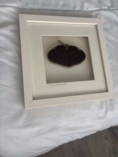 Engagement Gift Tying the Knot Framed Photo