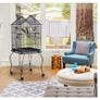 Bird Cage 145cm Large with Stand & Outdoor Perch Image 3