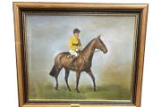 Soloman Hane portrait of Arkle &amp; Pat Taaffe