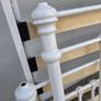 4ft 6 white metal bed frame Image 4