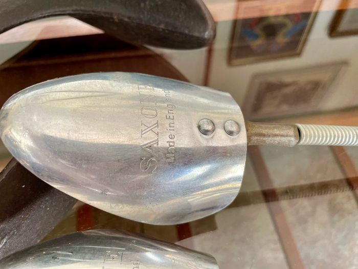 Vintage Ladies 1950s SAXONE Aluminium Steel Spring Coiled Shoe Trees UK Size S/M