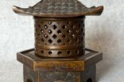 Antique Chinese Bronze Pagoda Latern/Incense Burner