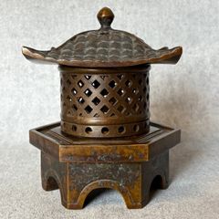 Antique Chinese Bronze Pagoda Latern/Incense Burner
