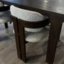 Contemporary Dark Walnut Dining Table Ex Display, Excellent Condition Image 3