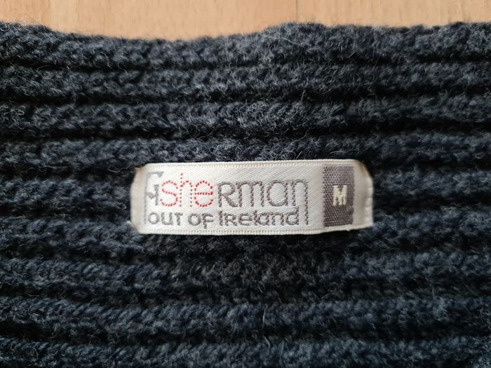 Fisherman out of Ireland Merino & Cashmere Wool cardigan size medium M