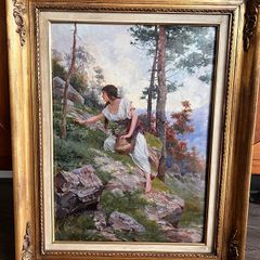Original Oil Painting By Venceslav Cerny (1865- 1936)
