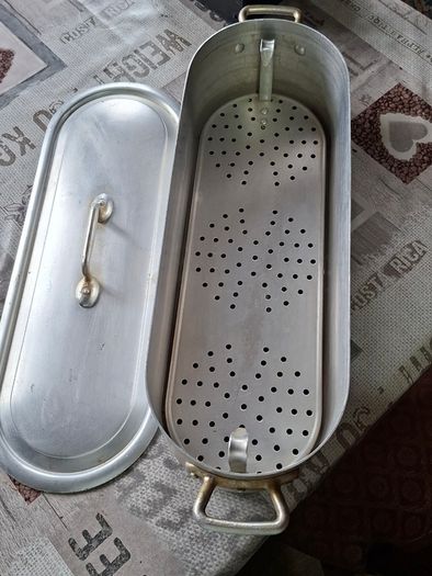 Vintage Aluminium Fish Steamer Poacher or Fish Kettle, Designed for Cooking Whole Fish, Postage Available