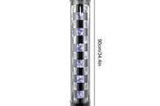 34.4" Barber Shop Led Checked Style Pole Light - Free Delivery Or Pick Up In Store