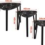 Nest of Table Industrial Nesting Table Set of 3 Coffee Tables End Side Tables for Home and Office (FREE SHIPPING) Image 4
